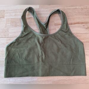 ThirdLove Olive Seamless Sports Bra with Racerback